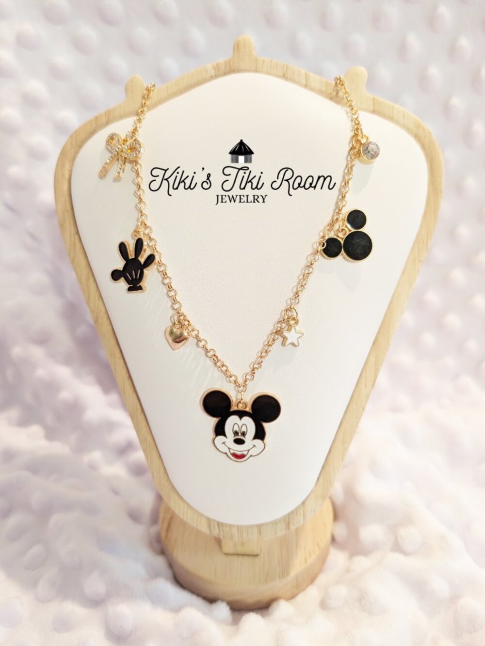 MICKEY MOUSE Pendant Disney Charm Necklace/ Charm Necklace/ Disney Jewelry